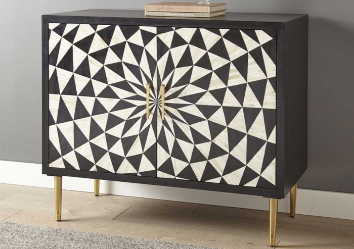BENZARA BONE INLAY ACCENT CABINET - Image 4