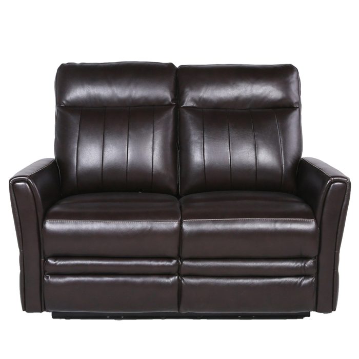 COACHELLA DUAL-POWER LEATHER RECLINING LOVESEAT