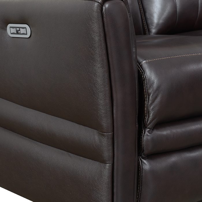 COACHELLA DUAL-POWER LEATHER RECLINING LOVESEAT