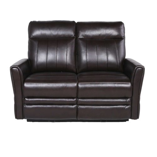 COACHELLA DUAL-POWER LEATHER RECLINING LOVESEAT