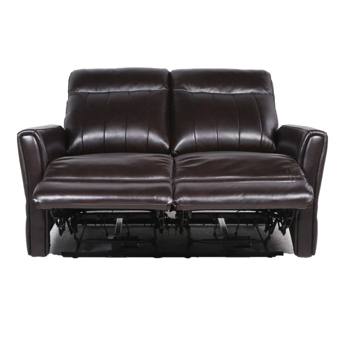 COACHELLA DUAL-POWER LEATHER RECLINING LOVESEAT