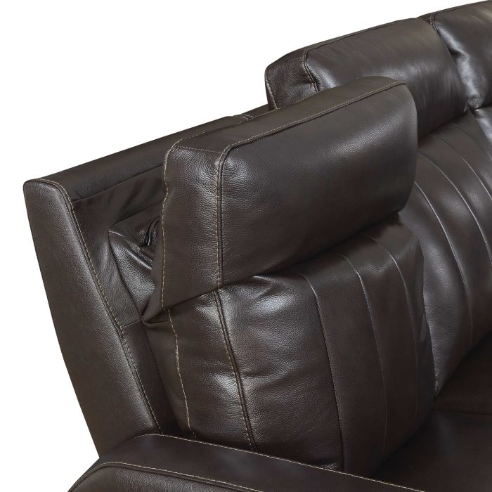 COACHELLA DUAL-POWER LEATHER RECLINING LOVESEAT