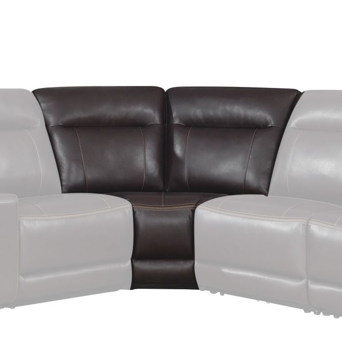 DONCELLA SECTIONAL LEATHER WEDGE