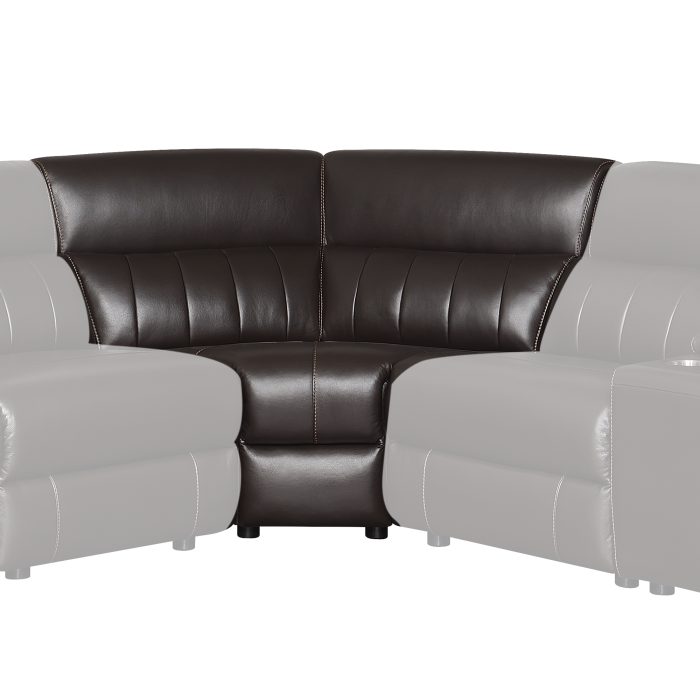 NARA SECTIONAL LEATHER WEDGE