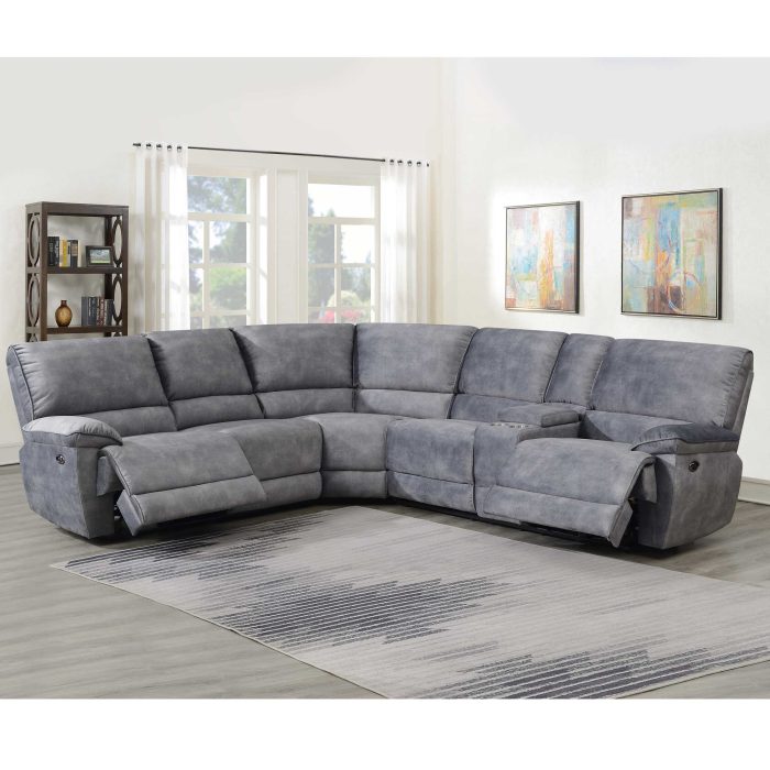 SIMONE SECTIONAL WEDGE, GREY