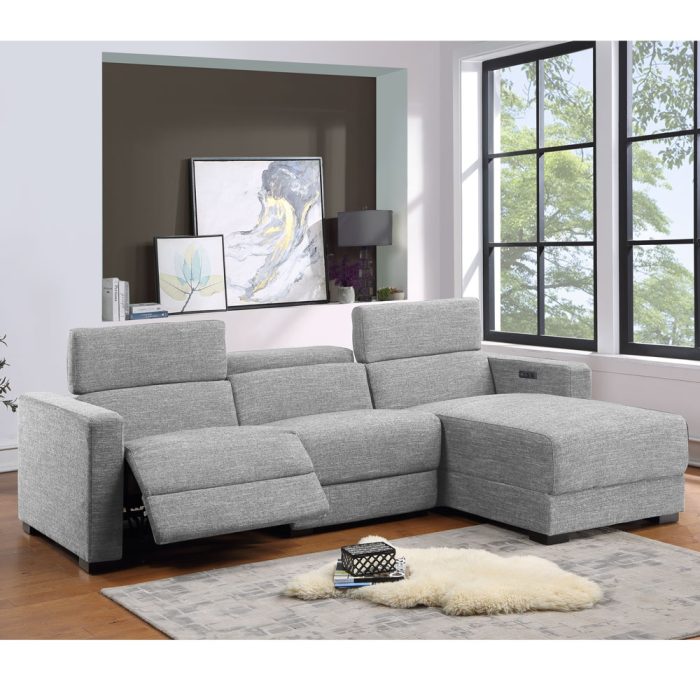 ZARA LAF DUAL-POWER LOVESEAT, PUMICE