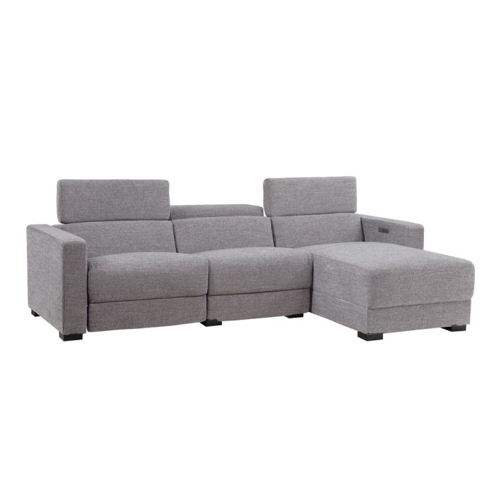 ZARA LAF DUAL-POWER LOVESEAT, PUMICE