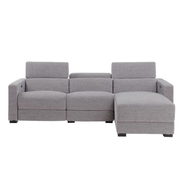 ZARA LAF DUAL-POWER LOVESEAT, PUMICE