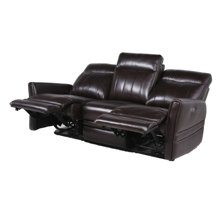 COACHELLA 3-PIECE LEATHER DUAL-POWER RECLINING SET