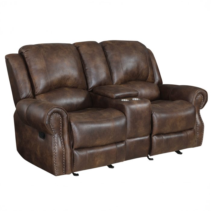 NAVARRO MANUAL RECLINING CONSOLE LOVESEAT - Image 4