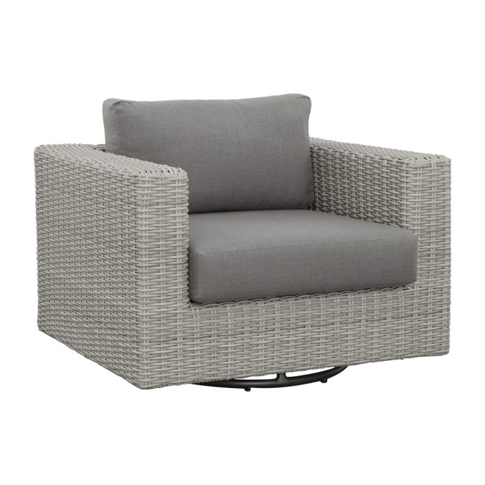 BLAKLEY SWIVEL CHAIR W/ .5 ROUND WICKER - Image 3