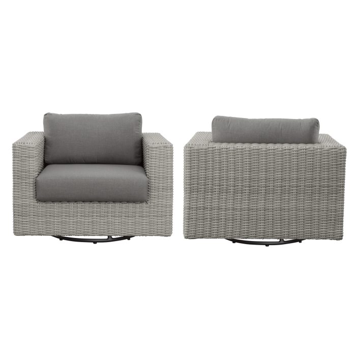 BLAKLEY SWIVEL CHAIR W/ .5 ROUND WICKER - Image 6
