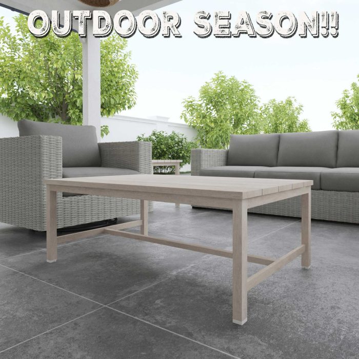 BLAKLEY ALUMINUM COFFEE TABLE