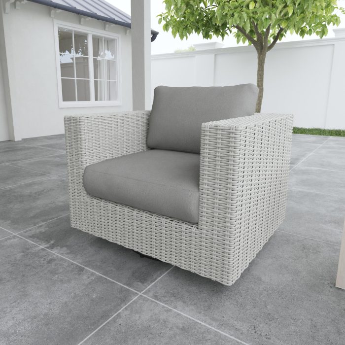 BLAKLEY LOUNGE CHAIR W/ .5 ROUND WICKER - Image 8