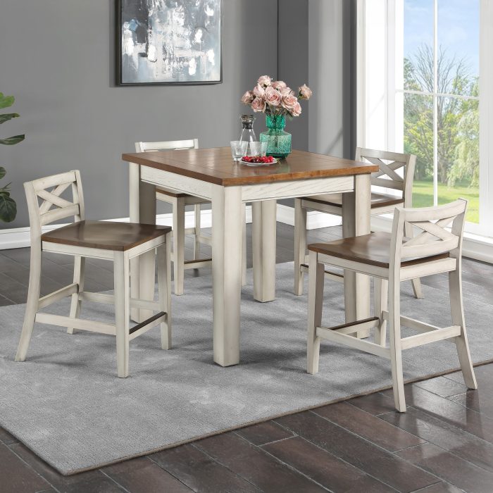 LINDALE 5-PACK COUNTER DINING SET (TABLE & 4 COUNTER STOOLS)