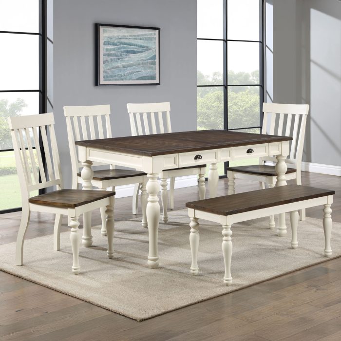 JOANNA 6-PIECE DINING SET WITH 4 WORKING DRAWERS - Image 2