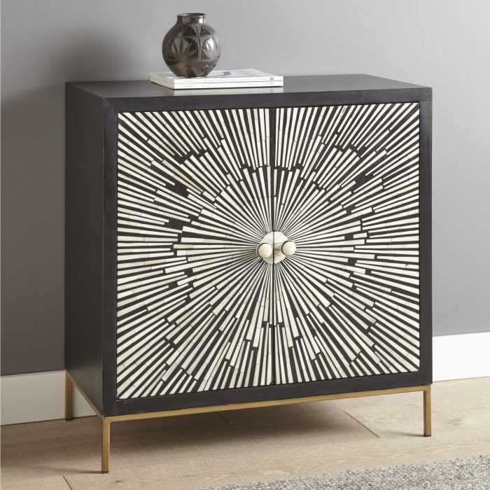 AMIKA 2 DOOR SUNBURST BONE INLAY