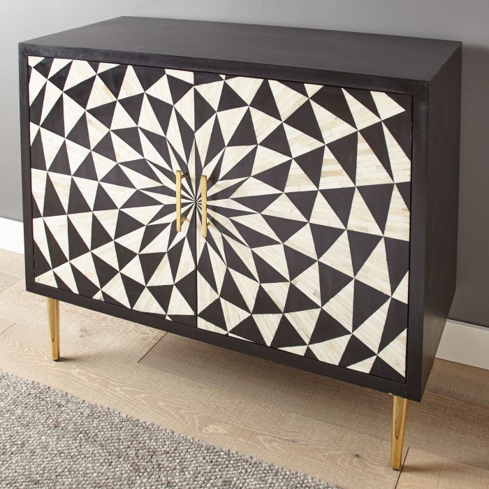 BENZARA BONE INLAY ACCENT CABINET - Image 3