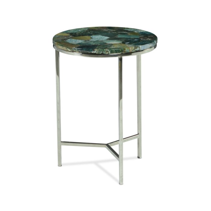 FOSTER GREEN JASPER TOP CHAIRSIDE TABLE - Image 6