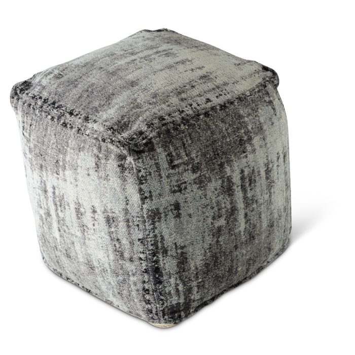HAZEL HANDWOVEN SQUARE POUF - Image 3