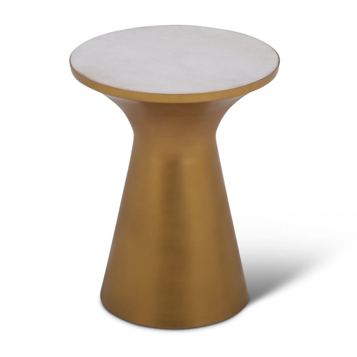 JAIPUR ROUND TABLE WITH MARBLE INLAY TOP - Image 2