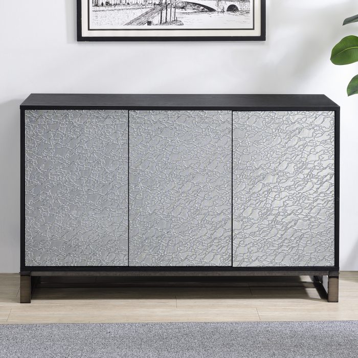MAZIE 3-DOOR SIDEBOARD W/PATTERN MIRROR