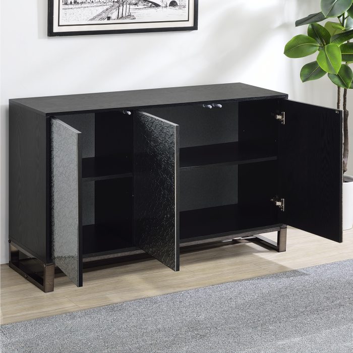 MAZIE 3-DOOR SIDEBOARD W/PATTERN MIRROR - Image 6