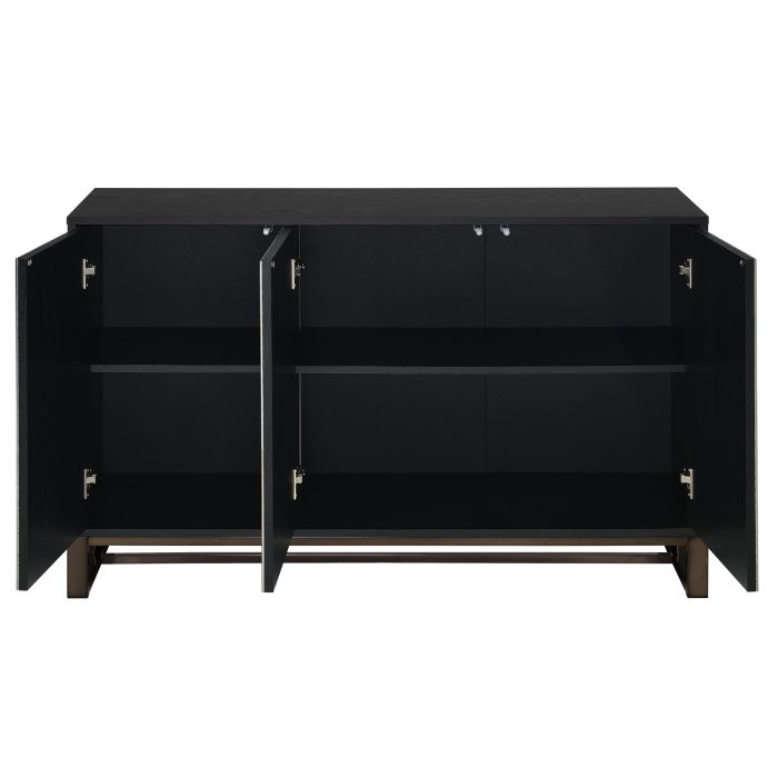 MAZIE 3-DOOR SIDEBOARD W/PATTERN MIRROR - Image 4