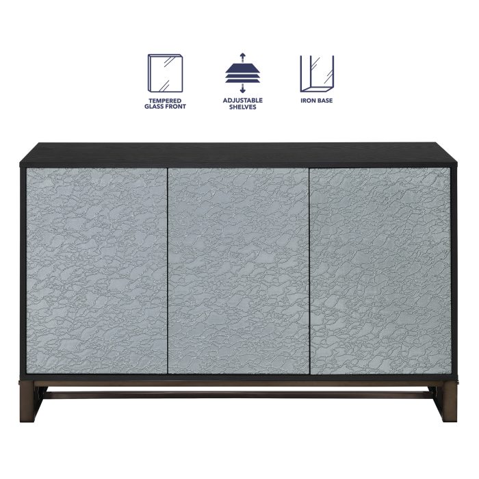 MAZIE 3-DOOR SIDEBOARD W/PATTERN MIRROR - Image 9
