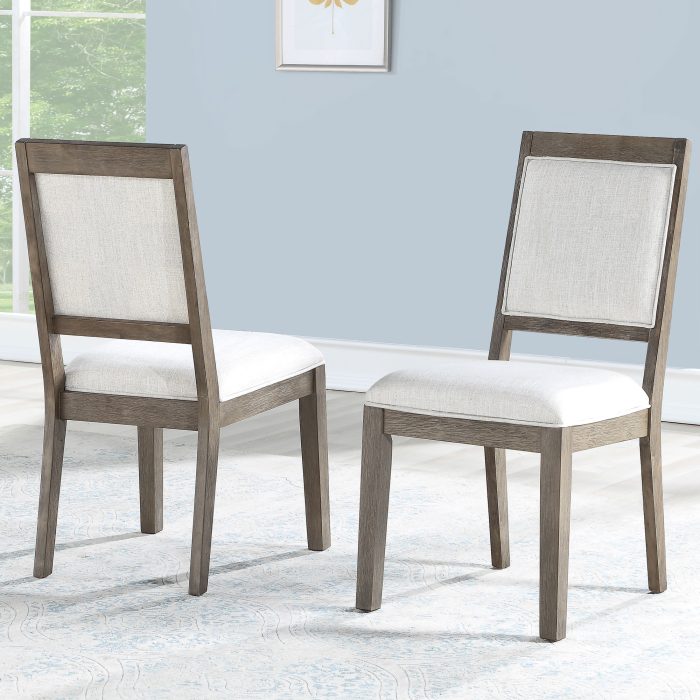 MOLLY 5 PIECE 48-INCH ROUND SET, WASHED GREY OAK FINISH - Image 7