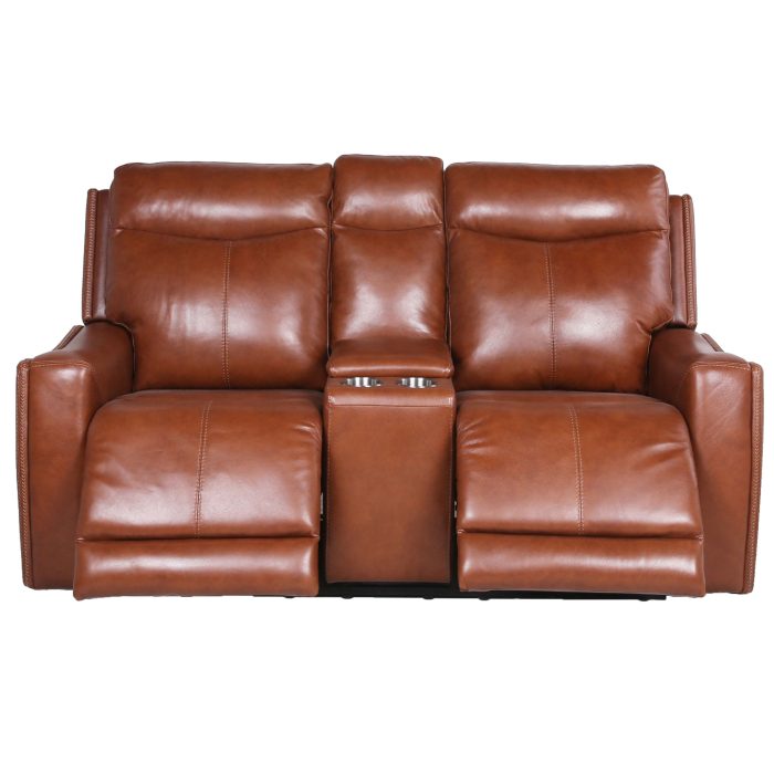 NATALIA COACH 3-PIECE DUAL-POWER LEATHER MOTION SET - Image 17