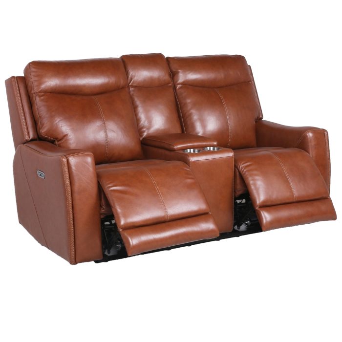 NATALIA COACH 3-PIECE DUAL-POWER LEATHER MOTION SET - Image 20
