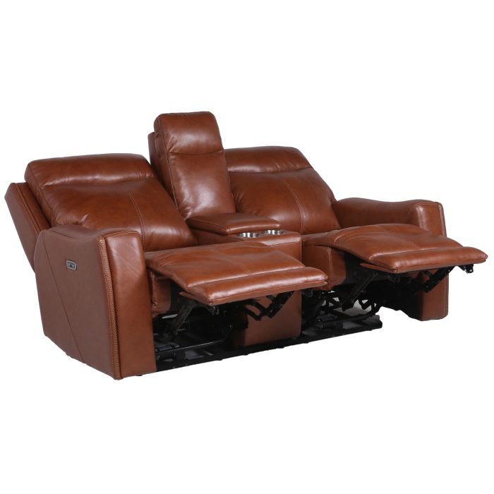 NATALIA COACH 3-PIECE DUAL-POWER LEATHER MOTION SET - Image 19