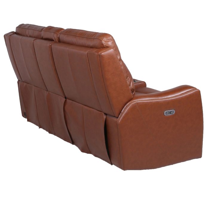 NATALIA LEATHER DUAL-POWER RECLINING CONSOLE LOVESEAT, COACH - Image 4
