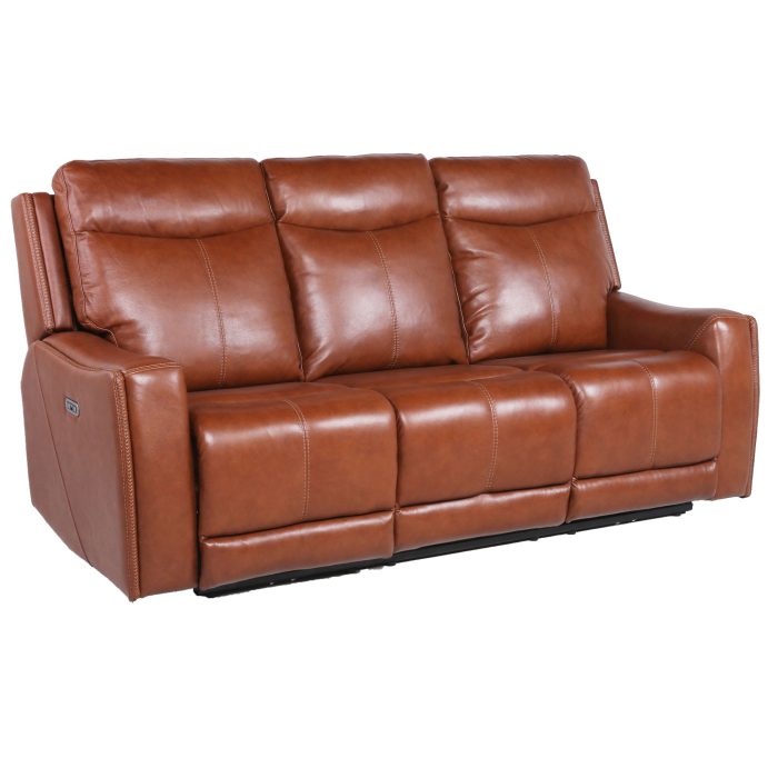 NATALIA LEATHER DUAL-POWER RECLINING SOFA, COACH - Image 3