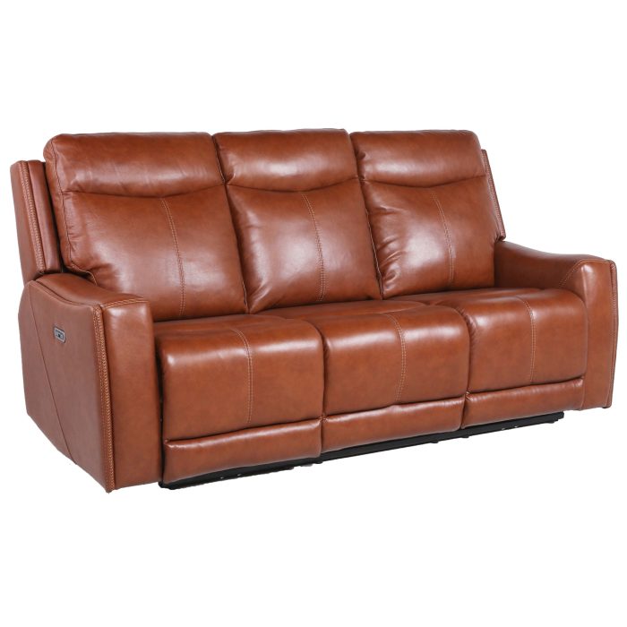 NATALIA COACH 3-PIECE DUAL-POWER LEATHER MOTION SET - Image 13