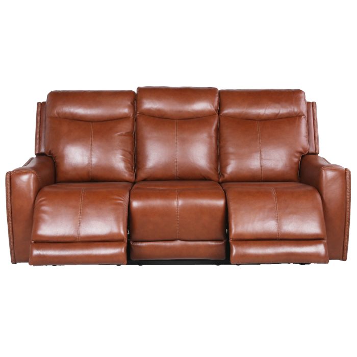 NATALIA COACH 3-PIECE DUAL-POWER LEATHER MOTION SET - Image 12