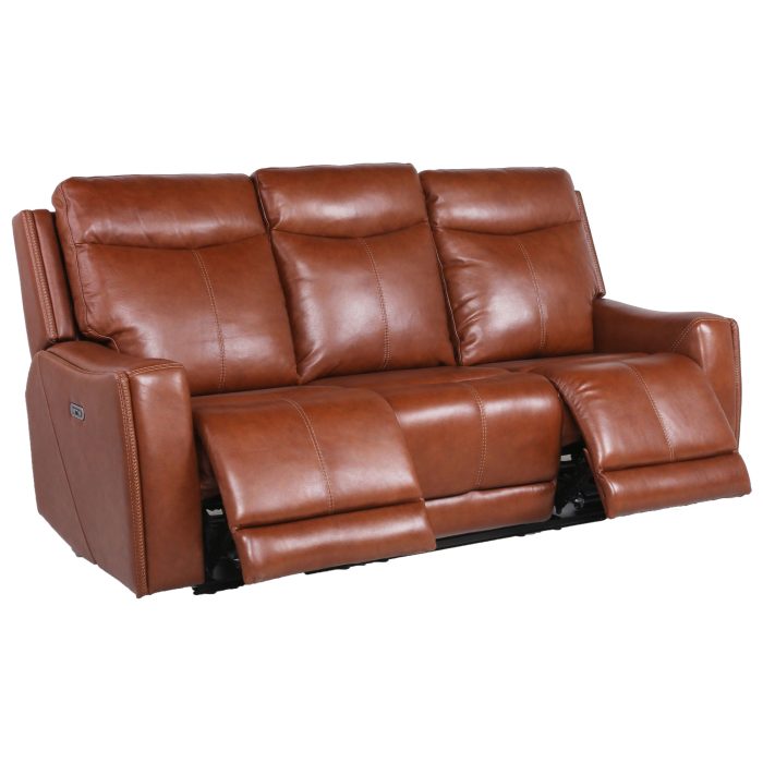 NATALIA COACH 3-PIECE DUAL-POWER LEATHER MOTION SET - Image 14