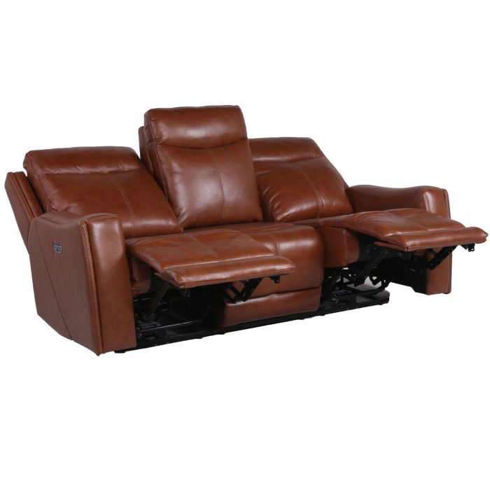 NATALIA COACH 3-PIECE DUAL-POWER LEATHER MOTION SET - Image 11