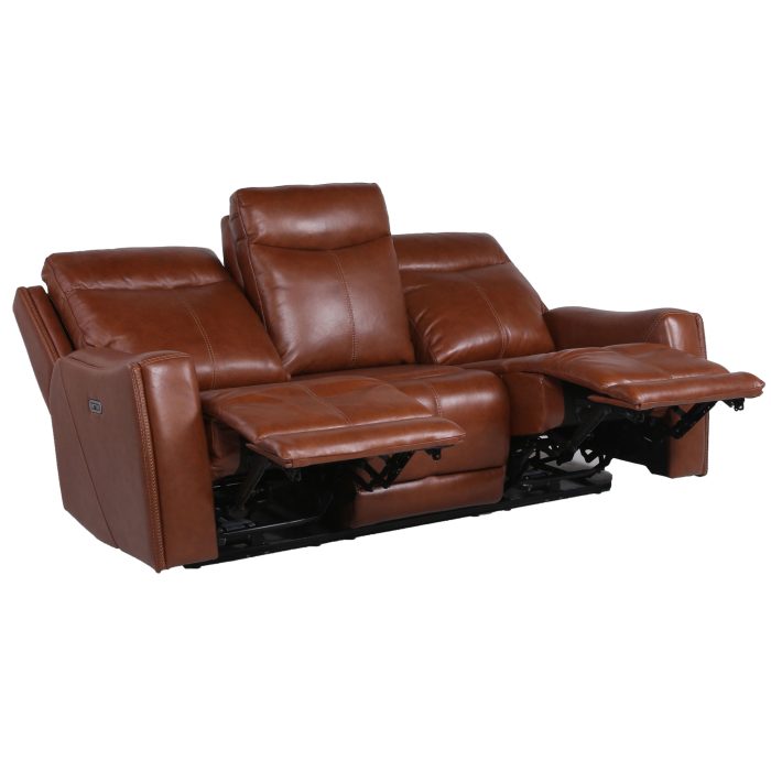 NATALIA COACH 3-PIECE DUAL-POWER LEATHER MOTION SET - Image 10