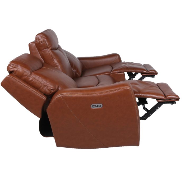 NATALIA COACH 3-PIECE DUAL-POWER LEATHER MOTION SET - Image 8