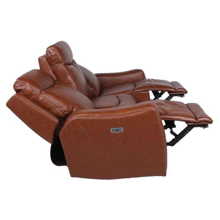 NATALIA COACH 3-PIECE DUAL-POWER LEATHER MOTION SET - Image 7