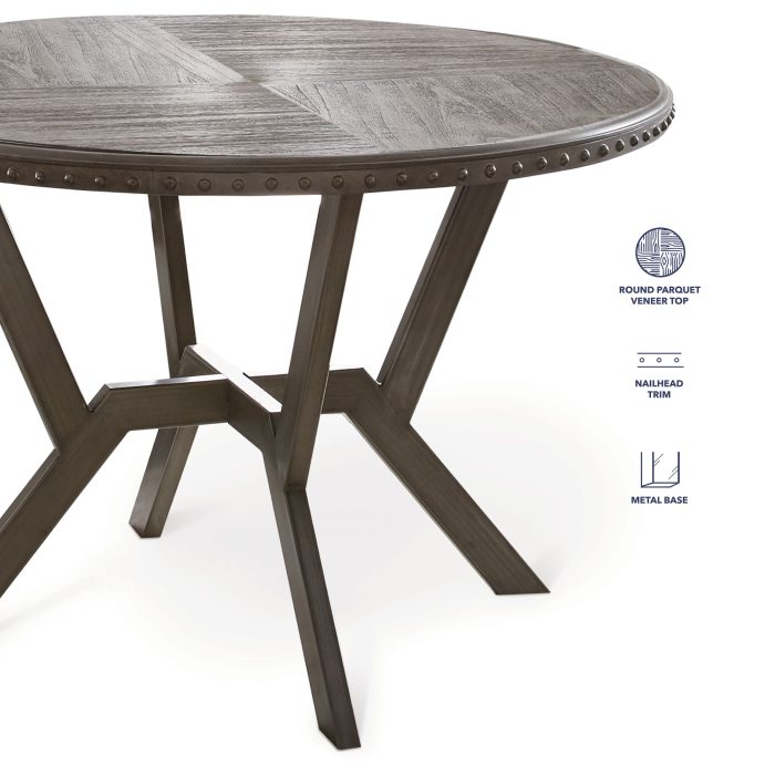 ALAMAX 5-PIECE 45" ROUND DINING SET - Image 3