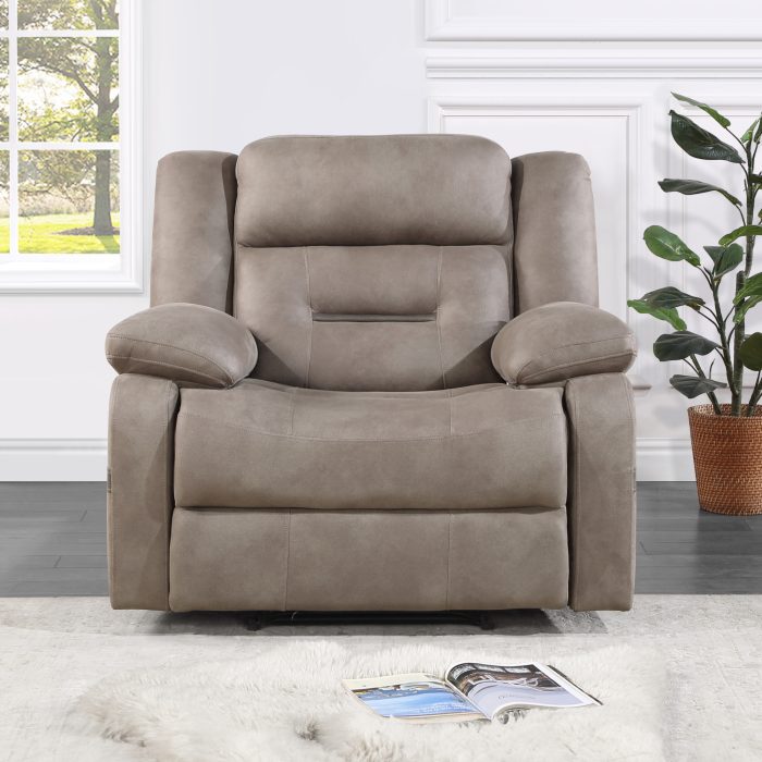 ABILENE MANUAL RECLINER, TAN