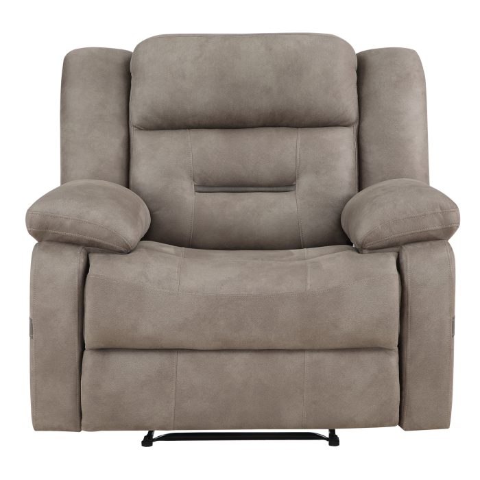 ABILENE MANUAL RECLINER, TAN - Image 2