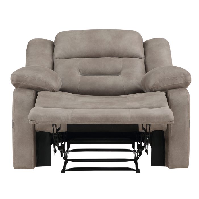 ABILENE MANUAL RECLINER, TAN - Image 4