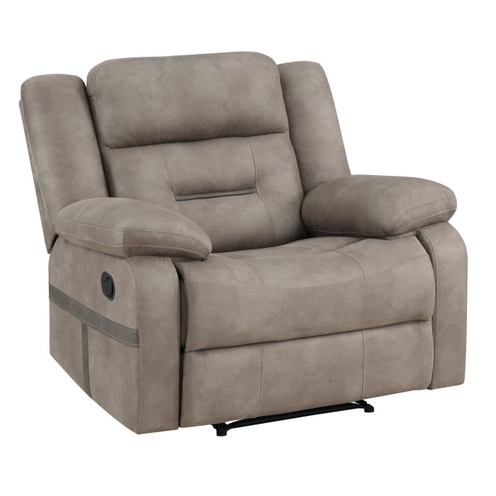 ABILENE MANUAL RECLINER, TAN - Image 3
