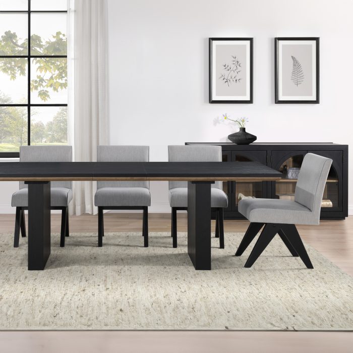 MAGNOLIA MODERN DOUBLE PEDESTAL BASE, BLACK - Image 2