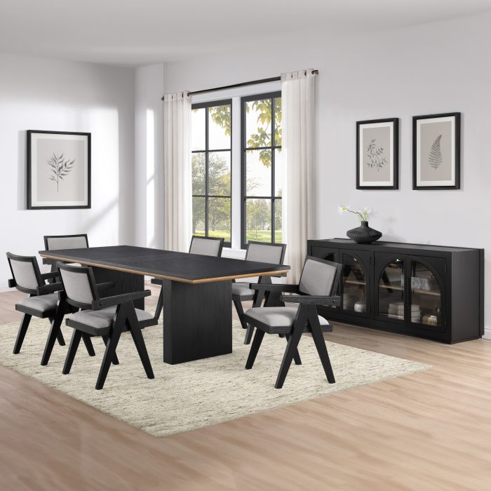 MAGNOLIA 80-96" TABLE 9-PIECE ARM CHAIR SET - Image 17