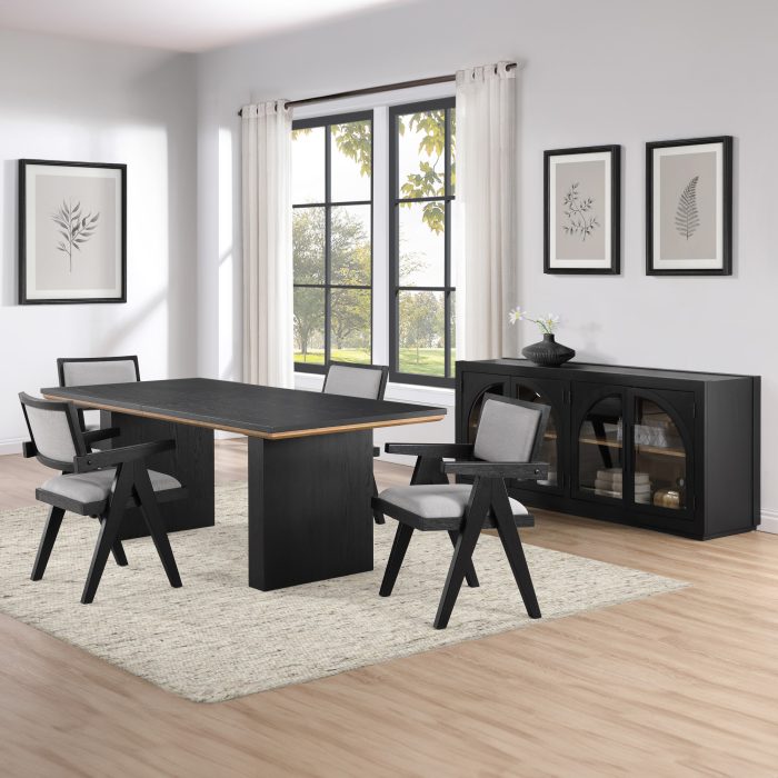 MAGNOLIA 80-96" TABLE 9-PIECE ARM CHAIR SET - Image 2